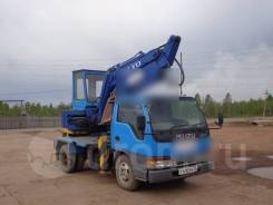Isuzu NKR. Автоэкскаватор, 4 300,00 куб. м.
