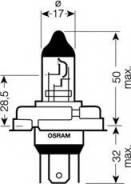 Лампа накаливания, фара дальнего света OSRAM 64183