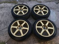 Диски AVS Model 6 пустотелые с остатками резины. 8.0/9.0x17" 5x114.30 ET40/40