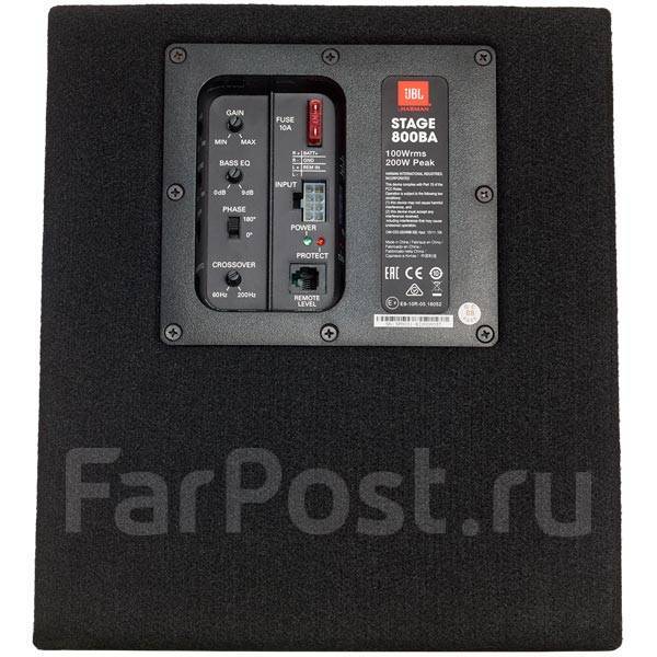 Активный МИНИ сабвуфер в корпусе JBL Stage 800BA Новый 8", компонентные ...
