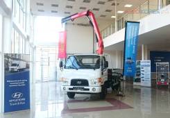 Hyundai HD78. бортовой с манипулятором Palfinger PK6500, 3 907 куб. см., 3 500 кг., 4x2