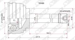 Шрус toyota 4-runner/hilux/surf #n130/hiace lh1##/regius rch47/dyna 3rz/2/3/5l/3y/3vz/1kz 87-02 4wd Sat
