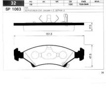 Колодки дисковые передние Chevrolet Cobalt 2014- HSB HP1003