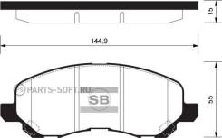 Колодки дисковые передние Mitsubishi Lancer 1.6/2.0 03>/Space Runner 2.0/2.4GDi 00> HSB HP5158