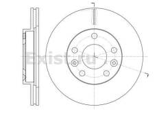 Диск тормозной. Renault Megane Renault Duster Renault Scenic Renault Fluence Двигатели: F9Q, H4J, H5F, K4M, K9K, M4R, R9M, F4R, 5AM, H4M