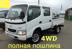 Toyota Dyna. 4WD, двухкабинник + борт, 3 000 куб. см., 1 500 кг.
