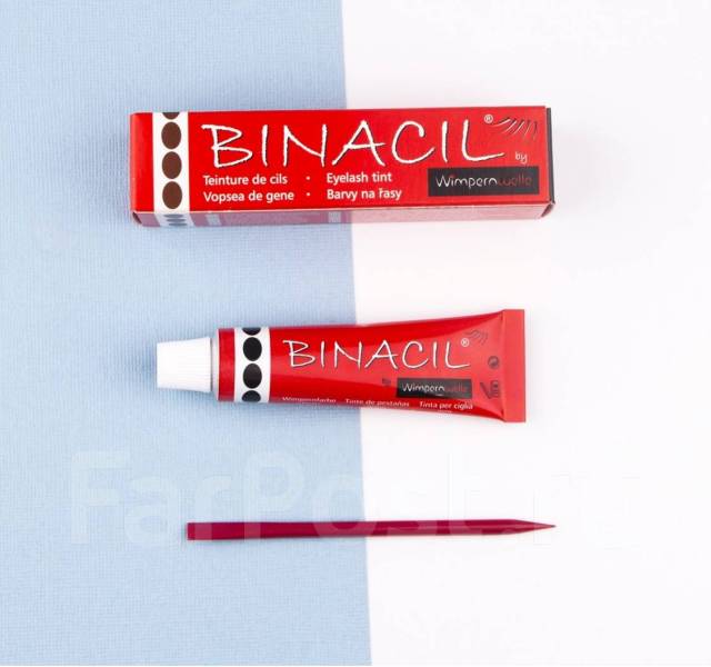 Краска для ресниц и бровей Binacil скидка 30% - Косметика во Владивостоке