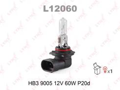 Лампа галоген" HB3" 12В 60Вт LYNXauto