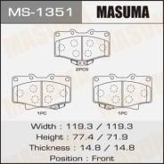 Колодки тормозные дисковые передние комплект Masuma