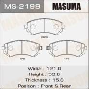 Колодки тормозные дисковые задние Masuma