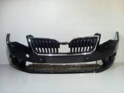 Решетка бамперная. Skoda Superb, 3V3, 3V5 Двигатели: ATD, CHHA, CHHB, CJSA, CJSC, CJXA, CRGA, CRLB, CUAA, CVRA, CZCA, CZDA, CZEA, DCXA, DCZA, DDAA, DF...