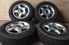 Dunlop DSX 185/70R14 Japan + Daura 14x6J ET38. 6.0x14" 4x100.00, 4x114.30 ET38 ЦО 64,0 мм.