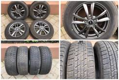 195/65R15 Good Year Ice Navi zea2 - 99% с темным литьем weds 5-114,3. 6.0x15" 5x114.30 ET43 ЦО 73,0 мм.