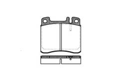 Колодки тормозные дисковые. Mercedes-Benz S-Class, V140, W140 Двигатели: M104, OM603A