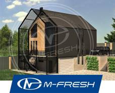 M-fresh Kaskad-зеркальный (Проект современного дома со вторым светом! ). 200-300 кв. м., 3 этажа, 5 комнат, бетон