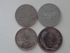 Подборка из 4 монет номиналом 5. Без повторов! Торги с 1 рубля!
