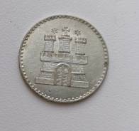 Гамбург (Германия) 1 шиллинг 1855г Серебро aUNC
