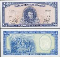 Чили 0.5 1/2 эскудо 1962-1975 гг. G10 503687. Купюра новая! UNC