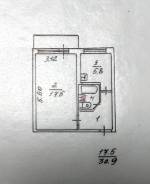 1-комнатная, улица Штурмана Елагина 21. Садовая, частное лицо, 31 кв. м.
