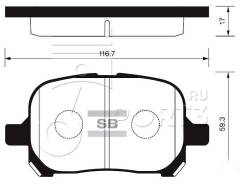 Колодки дисковые передние Toyota Camry 2.2i/3.0i & 24V 96> KASHIYAMA D2166
