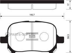 Колодки дисковые передние Toyota Camry 2.2i/3.0i & 24V 96> CTR CKT-3