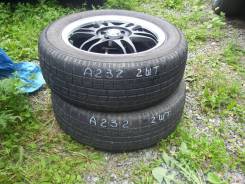 Пара литых дисков R-15 4х100 с шинами на докатку 195/60. 6.0x15" 4x100.00 ET45 ЦО 55,0 мм.