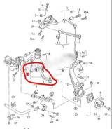 Рычаг, тяга подвески. Seat Exeo, 3R2, 3R5 Audi A4, 8EC, 8ED, 8HE Audi S4, 8EC, 8ED, 8HE Audi RS4, 8HE Двигатели: ALZ, BWE, ALT, ASB, AUK, AWA, BBJ, BB...