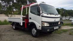 Toyota Dyna. 4WD мостовой рессорный с крановой установкой, 4 600 куб. см., 3 000 кг.