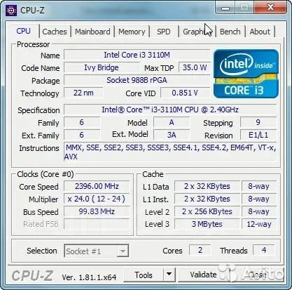 Intel Core i3-3110M ����