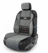 Накидка на сиденье "AUTOPROFI MULTI COMFORT" MLT-320 BK/D.GY велюр,орт.6упоров,3пред,черн/т.серый