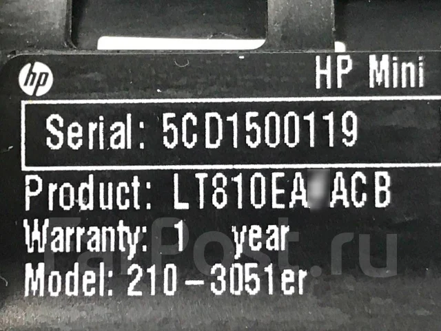 HP Mini 210-3051er. 10.1", 1,7����, ��� 2048 ��, ���� 500���, WiFi: 1, Bluetooth: 1 ����