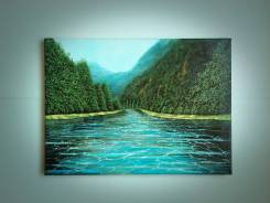Картина "Катунь". Холст, масло. Нестеров.