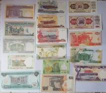 Лот иностранных банкнот в состоянии "Пресс", 49 штук, Б006
