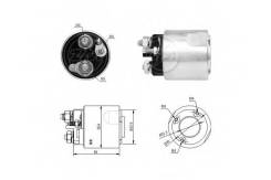 Втягивающее реле стартера. Renault: Kangoo, Megane, Modus, Logan, Duster, Scenic, Dokker, Laguna, Fluence, Twingo, Clio, Wind Двигатели: K4M, K7M, K4J