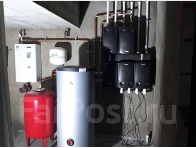 Монтаж водяного теплого пола 300 рублей м2, отопления, котлов ...