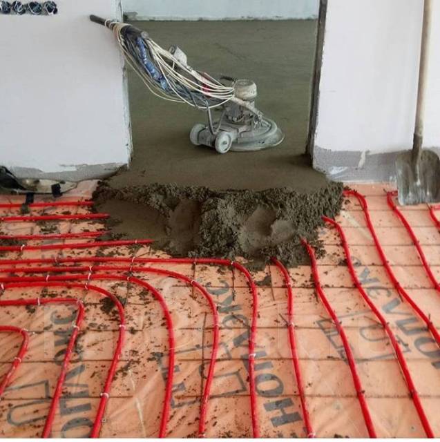 Монтаж водяного теплого пола 300 рублей м2, отопления, котлов ...