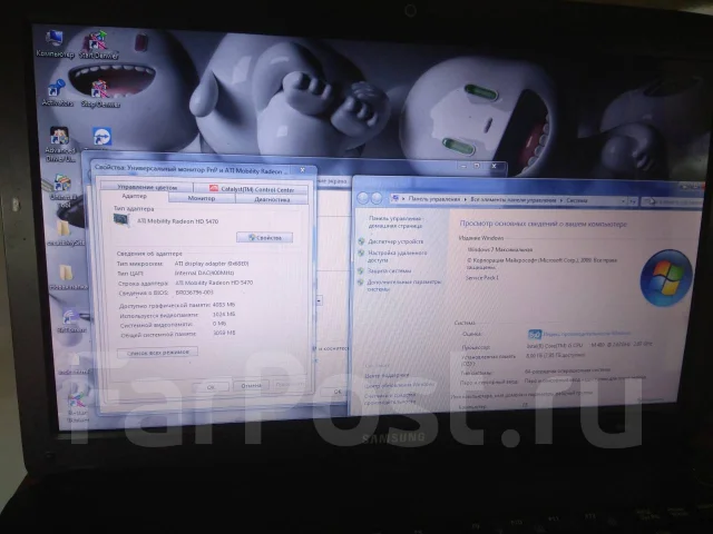 Samsung R540. 2,7����, ��� 8 ��, ���� 500���, WiFi: 1, Bluetooth: 1, ����������� �� 1��. ����