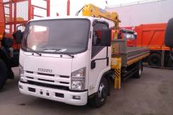 Isuzu NPR. 75L-M + КМУ Soosan SCS335 Std, борт алюминий 6.2 м., 4x2