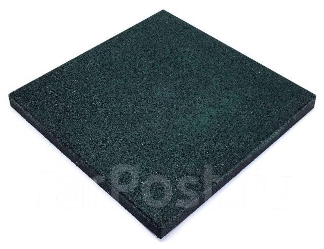 Плитка резиновая (из резиновой крошки) 500х500х40 мм. От производителя ...