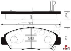 Колодки дисковые передние Honda Accord/Prelude 2.0 &16V 92>, Rover 600 1.8-2.0 93-99 KASHIYAMA D5077M01