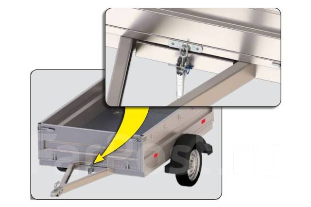 Защелка самосвальная для легкового прицепа