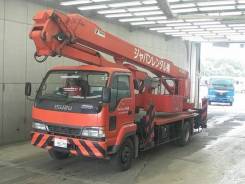 Isuzu NRR. Isuzu Forward Juston автовышка, 7 160 куб. см., 24 м. Под заказ