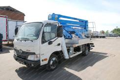 Hino 300. Автовышка HINO 300 (615) АГП Isoli PNT 230, комбинированная, 4х2, 4 009 куб. см., 22,00 м.