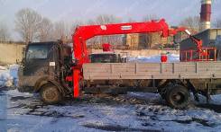 Tata. Кран-манипулятор TATA LPT-613 (АМУР-4346) с тросовой КМУ Kanglim KS 73, 3 760 куб. см., 4x2