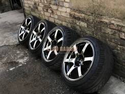 AVS Model T6 R18 9/10 JJ с резиной Хром. 9.0/10.0x18" 5x114.30 ET35/15