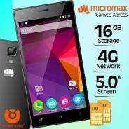 Micromax Canvas Xpress 4G Q413. Новый, 16 Гб, Черный, 4G LTE. Под заказ