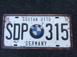 Номерной знак. BMW