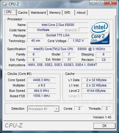Intel Core 2 Duo E8500 ����