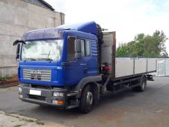MAN. Бортовой грузовик TGM18.240 c КМУ HMF 2000-K2, 1 575 кг.