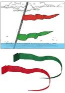 Набор "колдунчиков" (красный + зеленый), длинные